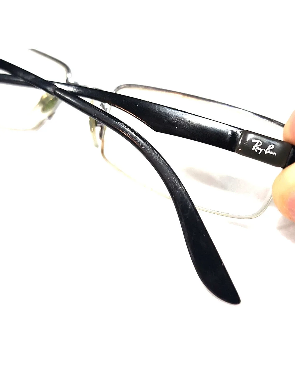 Ray Ban RB6156 2502 Silver Rectangle Eyeglasses 52-17 140